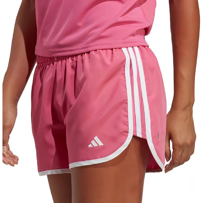 Yoga Shorts for Relaxation and Flexibility -adidas 3 Inch Marathon 20 Womens Running Shorts - Pink