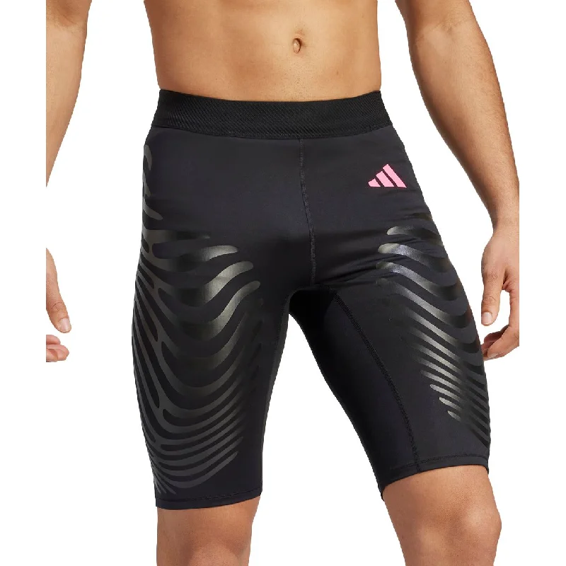 Yoga Shorts for Better Flexibility -adidas Adizero Control Mens Short Running Tights - Black Yoga Shorts for Better Flexibility -adidas Adizero Control Mens Short Running Tights - Black