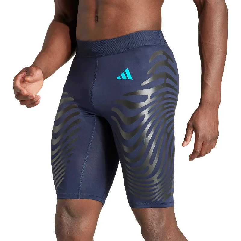 High-Waisted Yoga Shorts for Comfort -adidas Adizero Control Mens Short Running Tights - Navy High-Waisted Yoga Shorts for Comfort -adidas Adizero Control Mens Short Running Tights - Navy