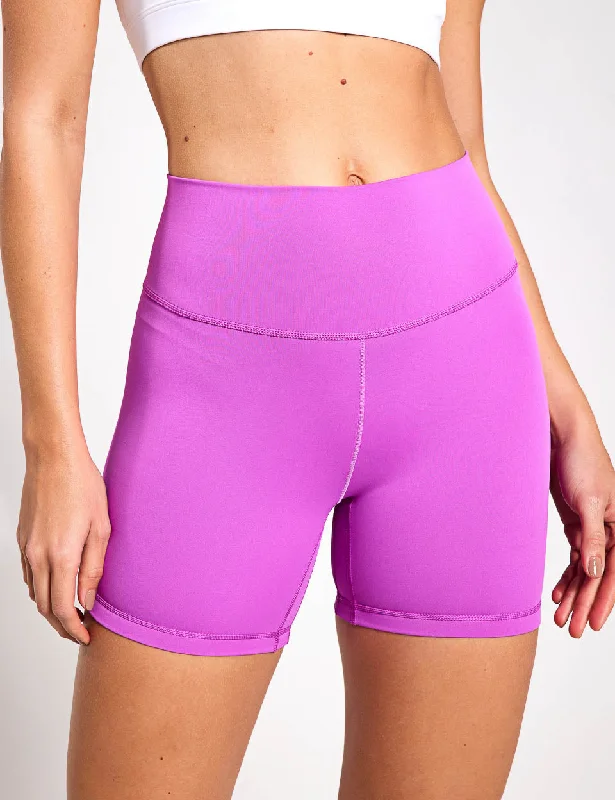 Soft Yoga Shorts for Comfort and Relaxation -All Me 5-Inch Short Leggings - Purple Burst Soft Yoga Shorts for Comfort and Relaxation -All Me 5-Inch Short Leggings - Purple Burst