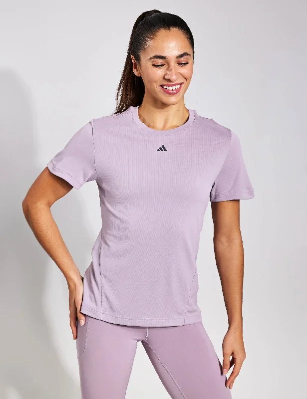 Women's Yoga Tops for Outdoor Yoga -Designed for Training HEAT.RDY HIIT T-Shirt - Preloved Fig