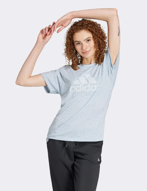 Yoga Tops for Seamless Movement -Future Icons Winners 3.0 T-Shirt - Wonder Blue Melange Yoga Tops for Seamless Movement -Future Icons Winners 3.0 T-Shirt - Wonder Blue Melange