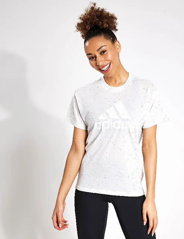 Yoga Tops with Spaghetti Straps -Future Icons Winners 3.0 T-Shirt - White