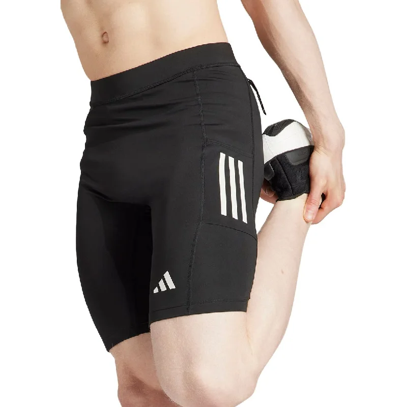 Lightweight Yoga Shorts for Hot Yoga -adidas Own The Run Mens Short Running Tights - Black Lightweight Yoga Shorts for Hot Yoga -adidas Own The Run Mens Short Running Tights - Black