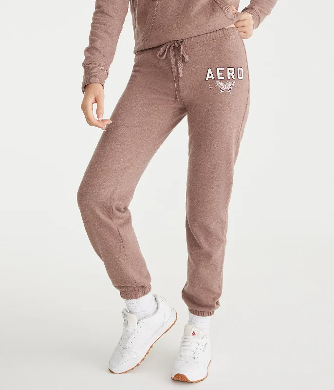 Yoga Shorts for Daily Flexibility -Aeropostale Butterfly Jogger Sweatpants