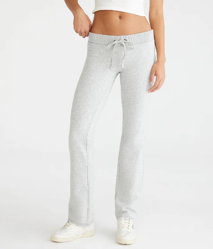 Yoga Shorts for Pilates -Aeropostale Solid Fit & Flare Sweatpants