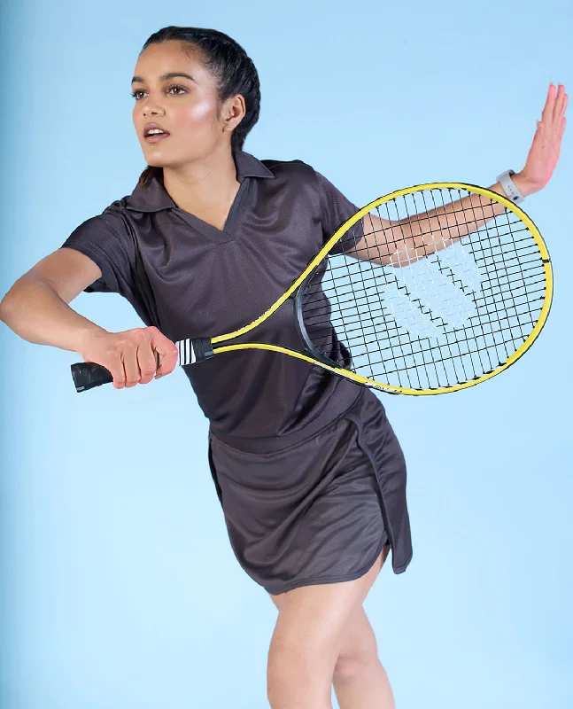 Yoga Shorts for Comfort and Support -Airy Swing Skort Grey