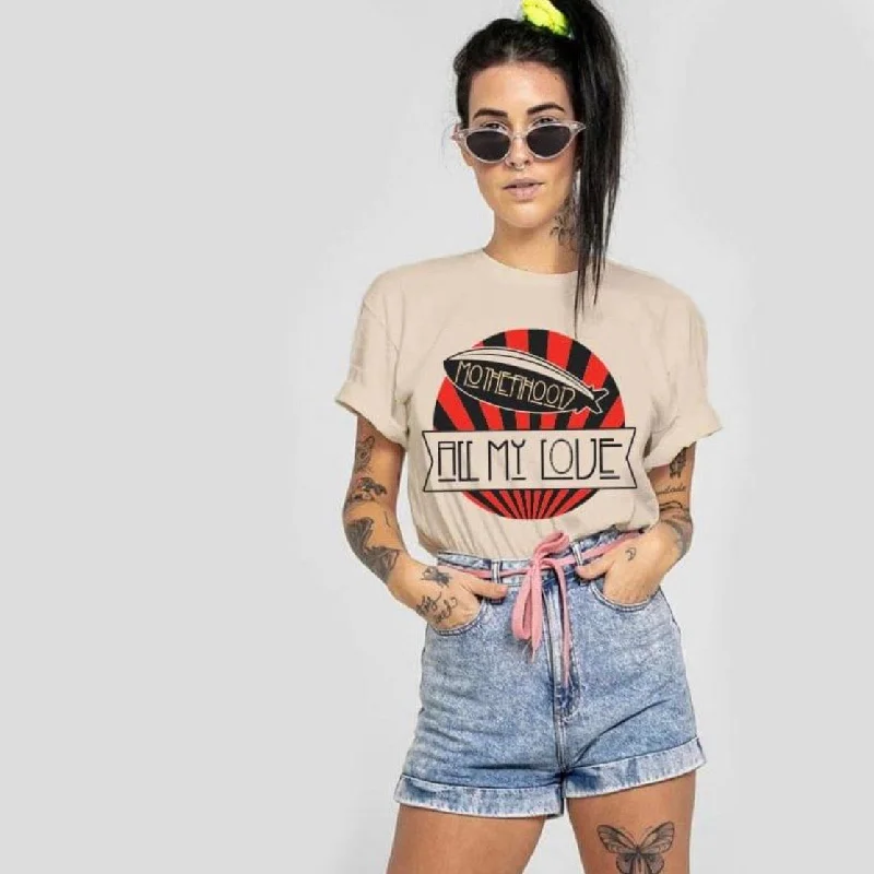 Yoga Tops for Pilates Practice -All My Love • Sand Tee
