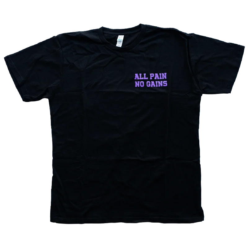Yoga Tops for Gym and Yoga Practice -All Pain. No Gains (PREMIUM OVERSIZED TEE)