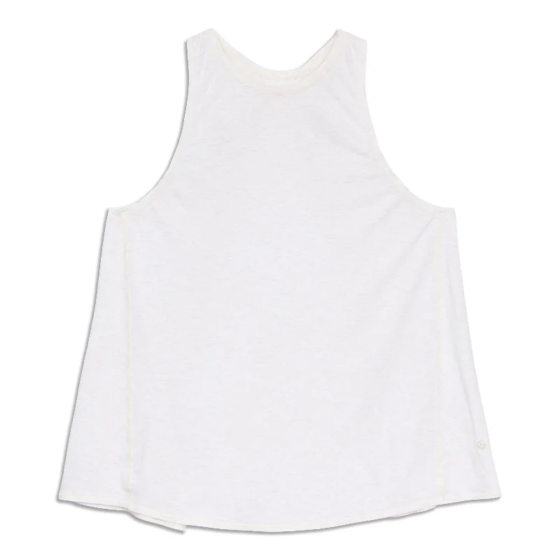 Women's Yoga Tops for Flexibility and Comfort -All Tied Up Tank Top - Resale