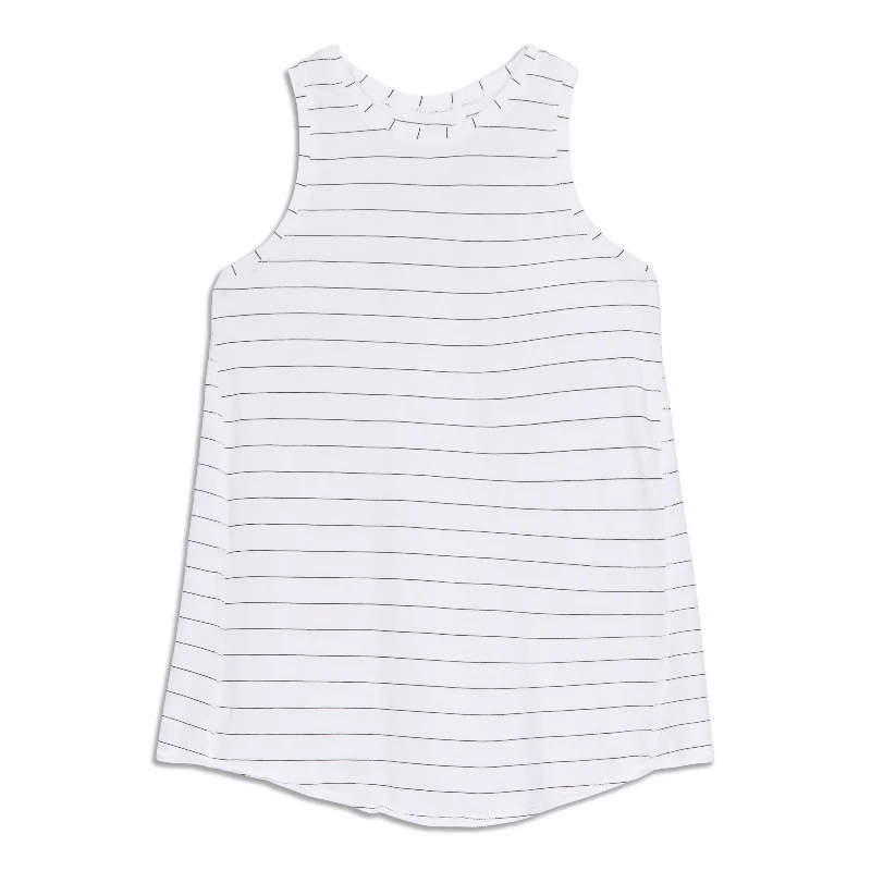 Relaxed Fit Yoga Tops -All Tied Up Tank Top - Resale