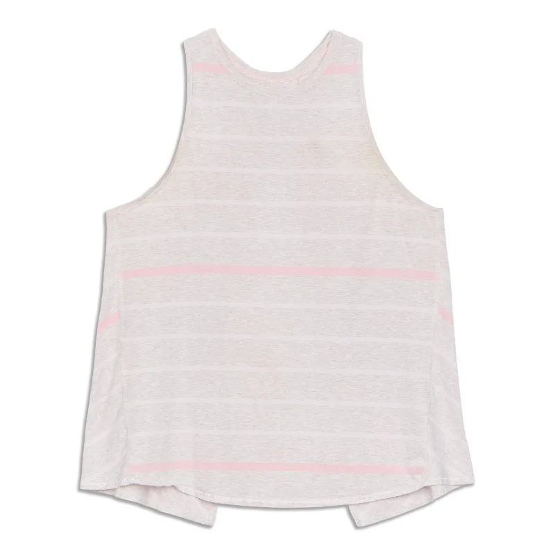 Women's Yoga Tops with High Coverage -All Tied Up Tank Top - Resale