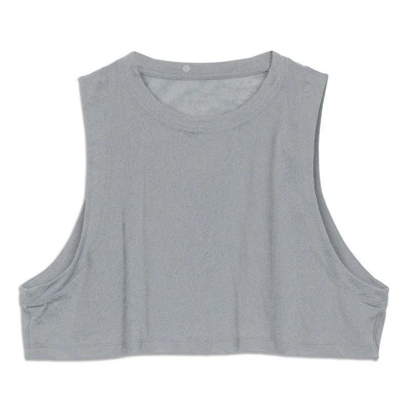 Stylish Yoga Tops with Open Back Design -All Yours Crop Tank Top - Resale