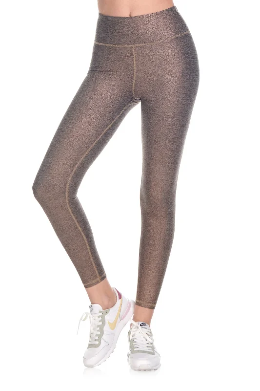 Yoga Pants for Better Mobility -Allover Print Melange Moss Jersey Legging