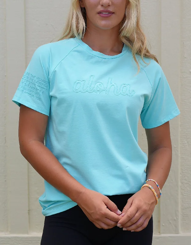Yoga Tops for Flexibility and Easy Poses -Aloha Tee - Shave Ice