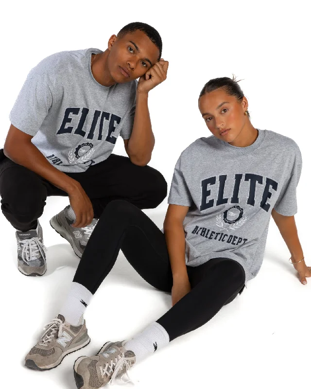 Yoga Tops for Everyday Stretching -Alumni Tee - Grey