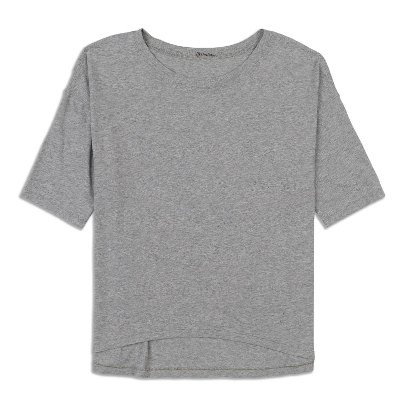 Yoga Tops with Stretchy Material for Full Range of Motion -Ambleside Crew Short Sleeve - Resale Yoga Tops with Stretchy Material for Full Range of Motion -Ambleside Crew Short Sleeve - Resale