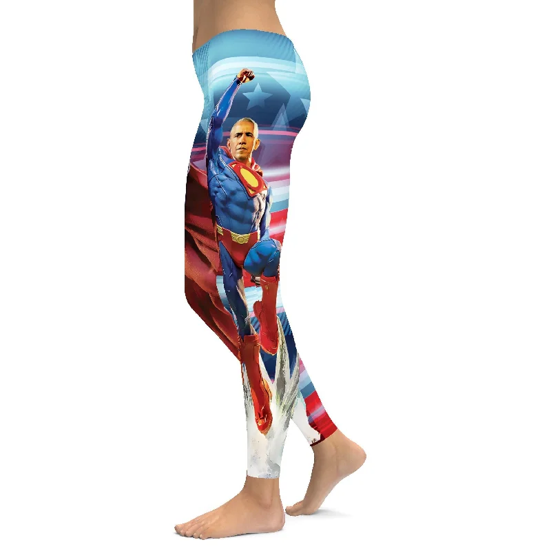 Comfortable Yoga Pants for Total Flexibility -American Pride Obama Leggings
