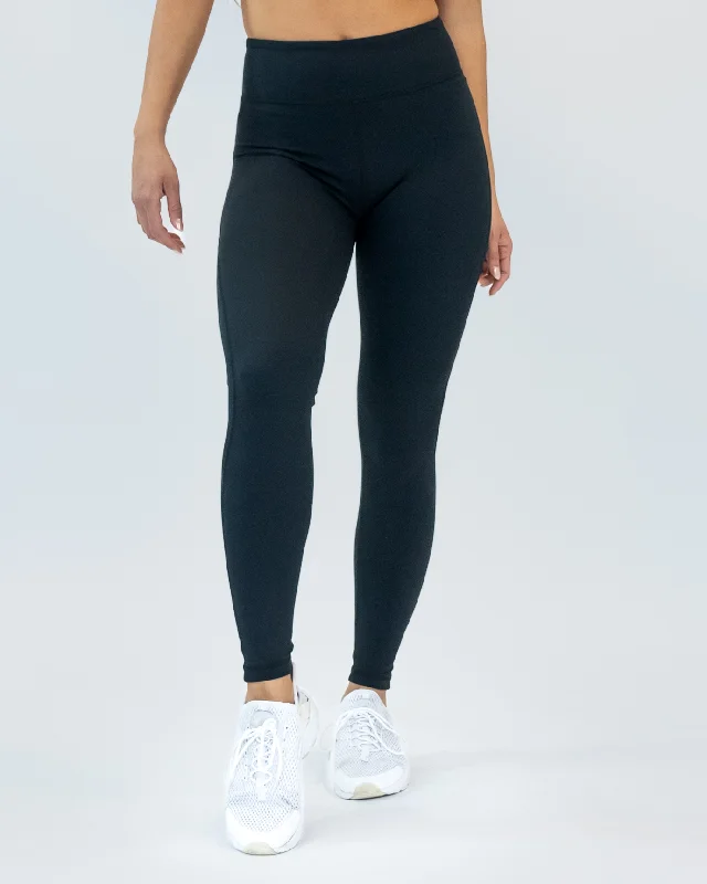 Soft, Compression Yoga Pants -Lux AMP Leggings (Multi-Lengths) - Black