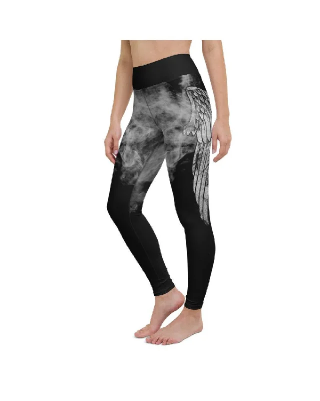 Yoga Pants for Deep Poses -Angel Wing Yoga Pants