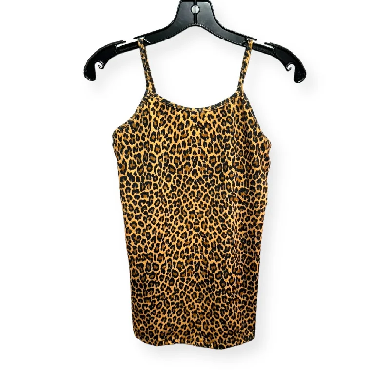 Women's Yoga Tops for Everyday Flexibility -Animal Print Athletic Tank Top Kira Grace, Size S