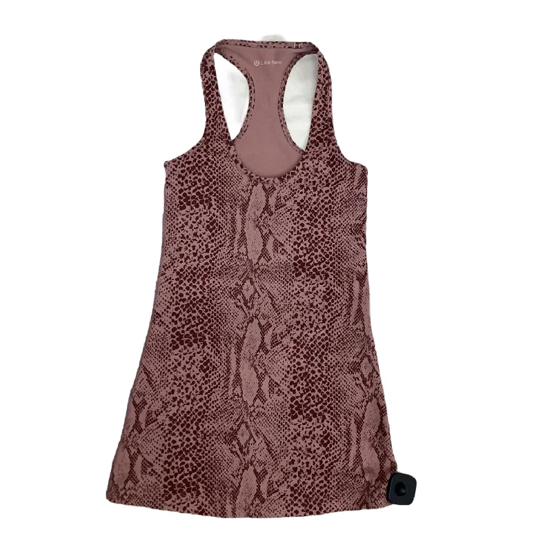 Yoga Tops for Flexibility and Endurance Training -Animal Print Athletic Tank Top Lululemon, Size L
