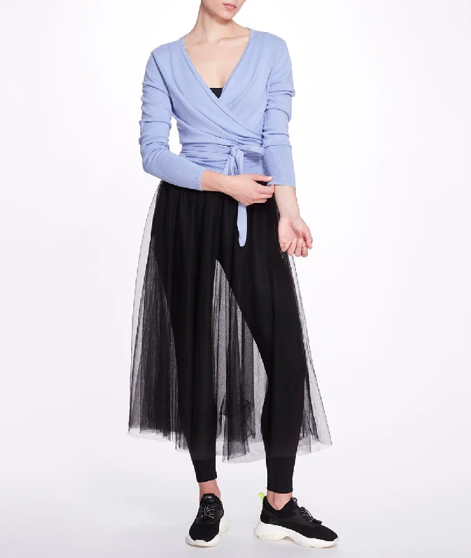 Crop Yoga Tops for Women -Anne Wrap Sweater