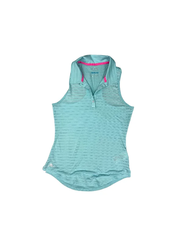 Yoga Tops with Adjustable Straps for Custom Fit -Aqua Athletic Tank Top Adidas, Size Xs