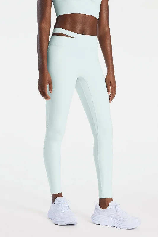 Comfortable Yoga Pants for Daily Wear -Aria Asymmetric Legging - Ice Melt