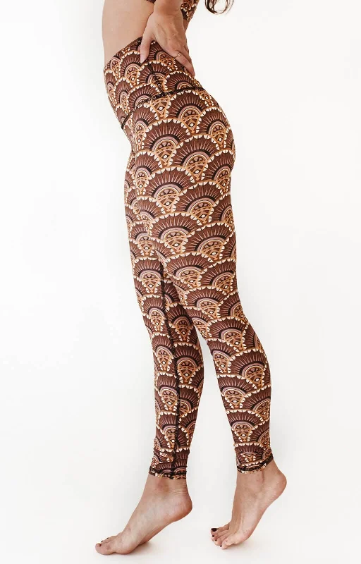 Yoga Pants for Comfort and Support -Art Deco Printed Yoga Leggings