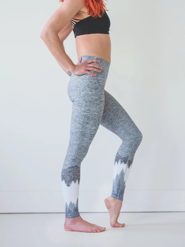 Soft Yoga Pants for Every Day -Ash Grey Mountain Yoga Pants