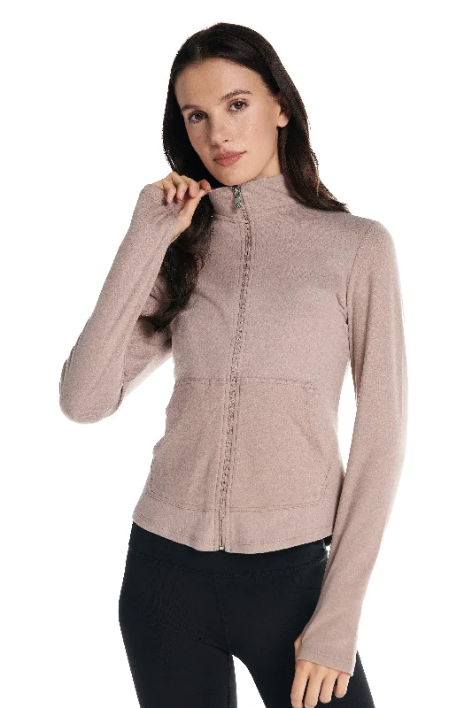 Yoga Tops for High-Intensity Training -Aspen Lightweight Zip Up Long-Sleeve Sweater