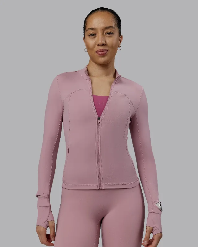 Women's Yoga Tops for Flexibility and Comfort -Aspire Jacket - Cosmetic Pink