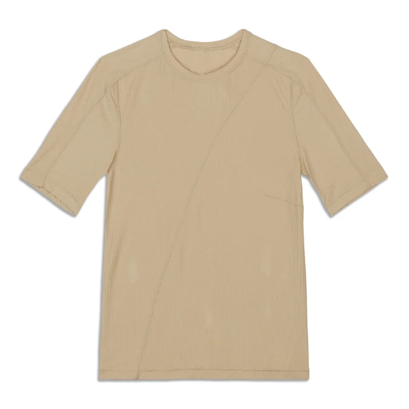 Yoga Tops for Flexibility and Strength -Asymmetrical Ribbed T-Shirt - Resale