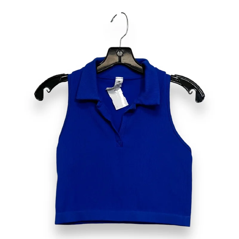 Yoga Tops for Comfort and Mobility -Athletic Tank Top By 90 Degrees By Reflex In Blue, Size: M Yoga Tops for Comfort and Mobility -Athletic Tank Top By 90 Degrees By Reflex In Blue, Size: M