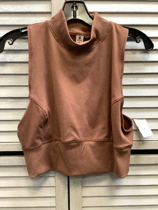 Loose Yoga Tops for Relaxation -Athletic Tank Top By 90 Degrees By Reflex In Brown, Size: Xl Loose Yoga Tops for Relaxation -Athletic Tank Top By 90 Degrees By Reflex In Brown, Size: Xl