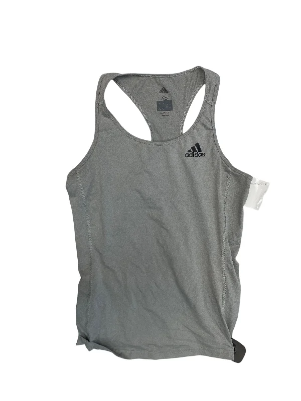 Comfortable Yoga Tops for Every Pose -Athletic Tank Top By Adidas In Grey, Size: Xs