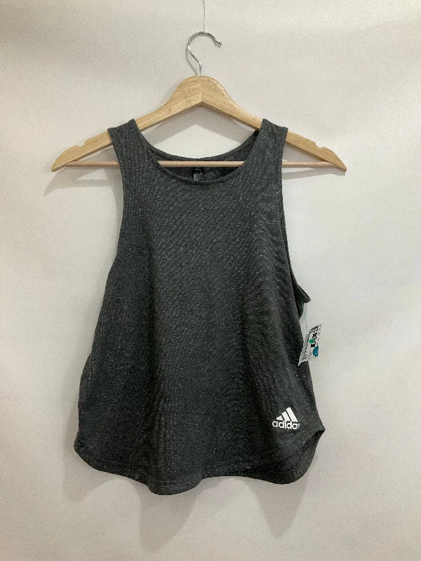 Relaxed Yoga Tops for Women -Athletic Tank Top By Adidas In Grey, Size: Xs