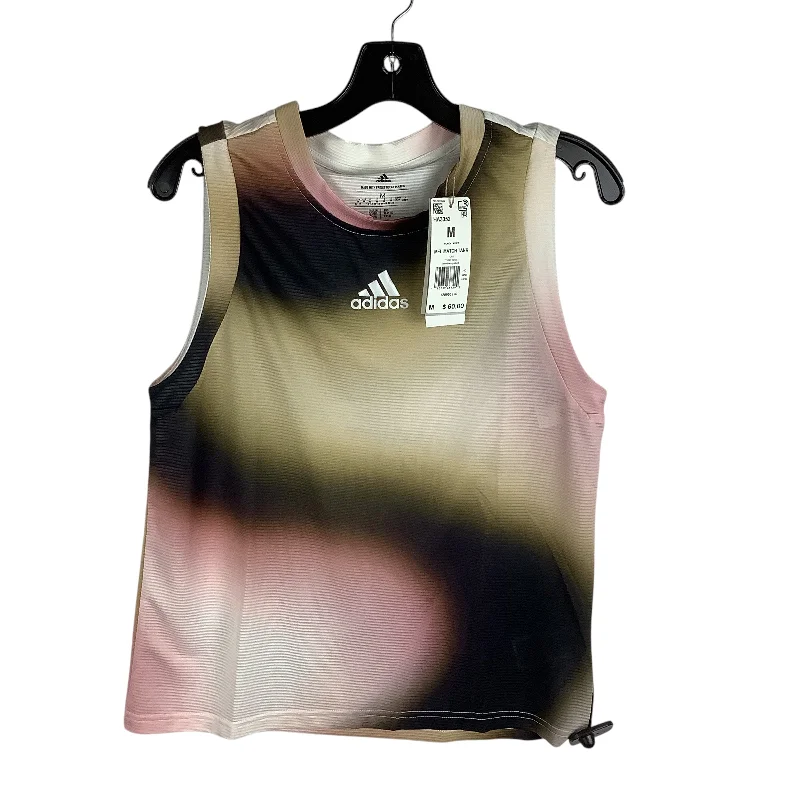 Stylish Yoga Tops for Training and Classes -Athletic Tank Top By Adidas In Multi-colored, Size: M Stylish Yoga Tops for Training and Classes -Athletic Tank Top By Adidas In Multi-colored, Size: M