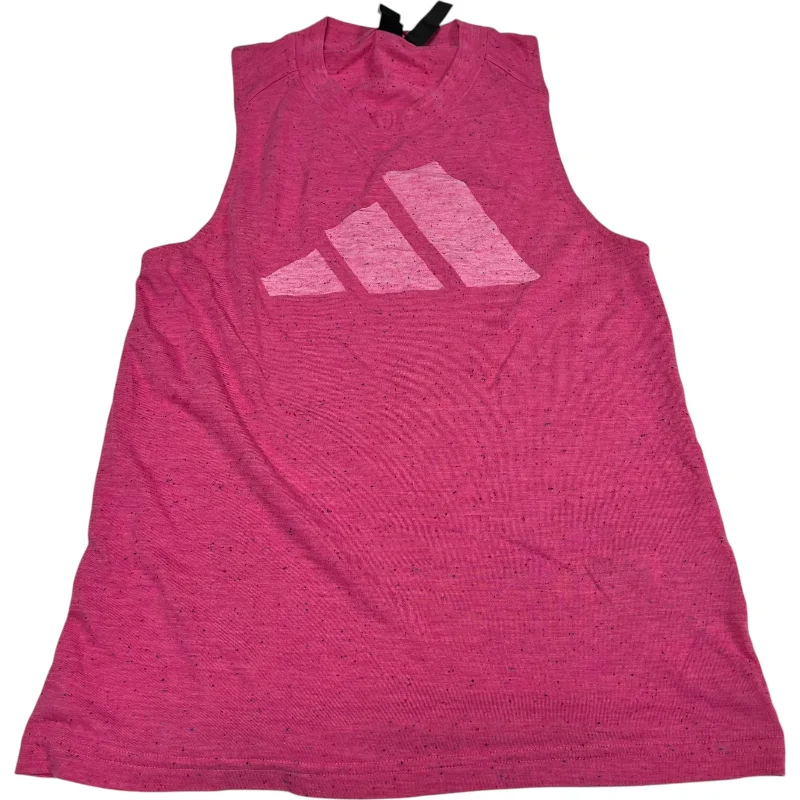 Women's Yoga Tops with Adjustable Fit for Comfort -Athletic Tank Top By Adidas In Pink, Size: Xs