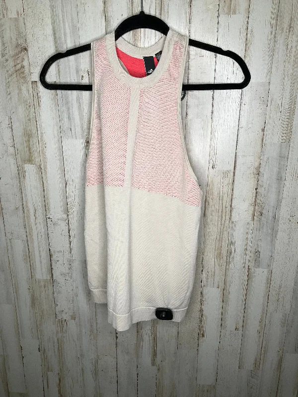 Yoga Tops for Deep Flexibility Training -Athletic Tank Top By Adidas In Pink & Tan, Size: M