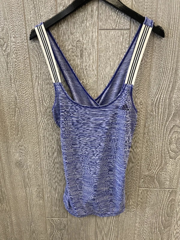 Women's Yoga Tops for Pilates and Flexibility -Athletic Tank Top By Adidas In Purple, Size: L Women's Yoga Tops for Pilates and Flexibility -Athletic Tank Top By Adidas In Purple, Size: L