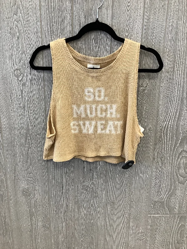 Yoga Tops for Endurance Training -Athletic Tank Top By Aerie In Brown, Size: S