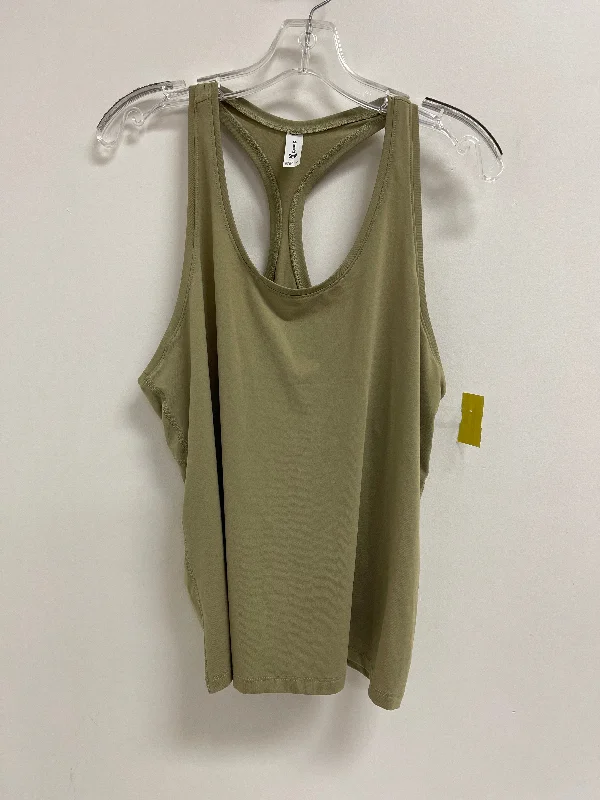 Yoga Tops for Comfortable Movement -Athletic Tank Top By All In Motion In Green, Size: L Yoga Tops for Comfortable Movement -Athletic Tank Top By All In Motion In Green, Size: L