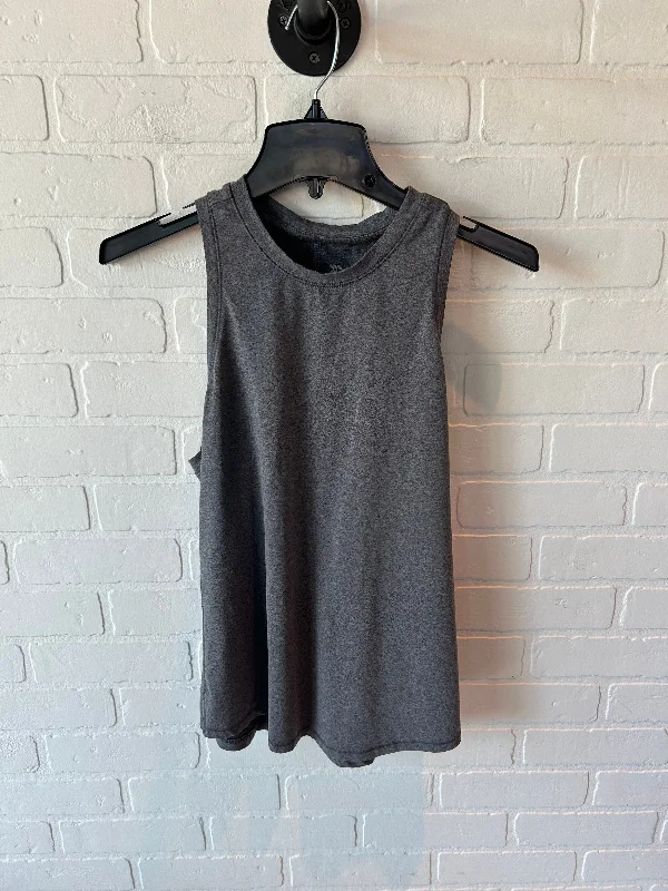 Breathable Yoga Tops for Hot Yoga Practice -Athletic Tank Top By All In Motion In Grey, Size: S