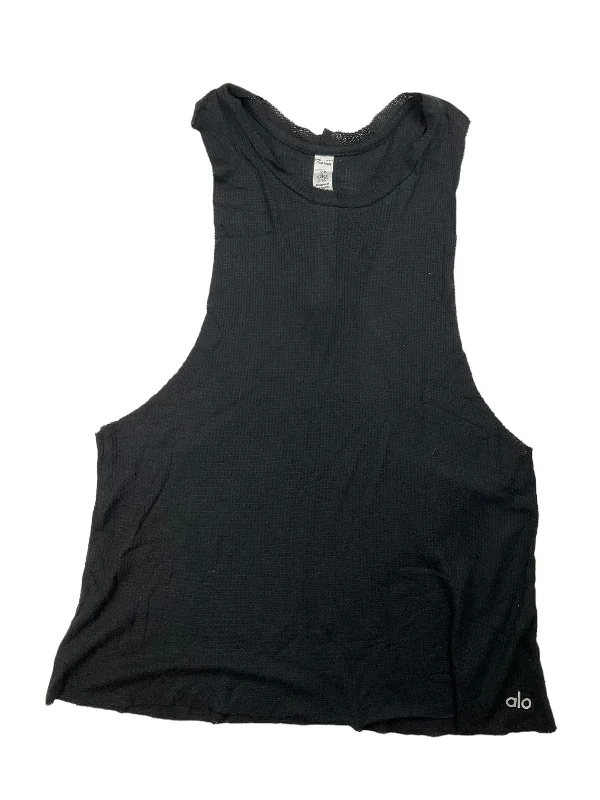 Crop Yoga Tops for Women -Athletic Tank Top By Alo In Black, Size: Xs
