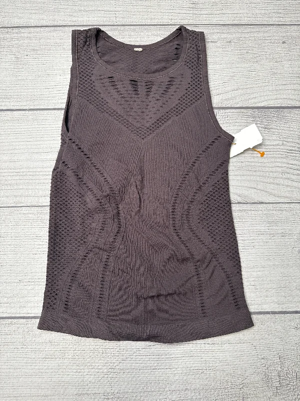 Comfortable and Stylish Yoga Tops -Athletic Tank Top By Alo In Brown, Size: S
