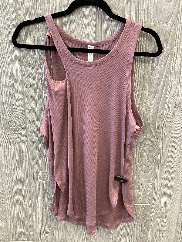 Yoga Tops with Flexible Fit -Athletic Tank Top By Alo In Purple, Size: L