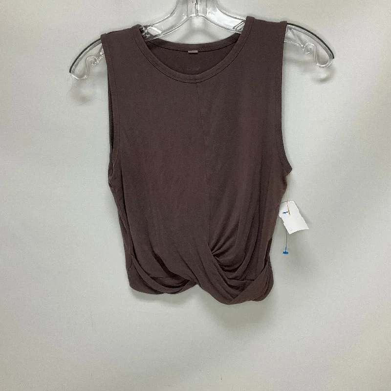 Yoga Tops for Deep Stretching -Athletic Tank Top By Alo In Taupe, Size: S
