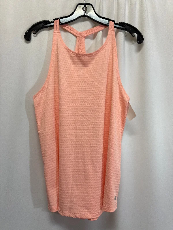 Stylish Yoga Tops for Fitness Classes -Athletic Tank Top By Apana In Peach, Size: M